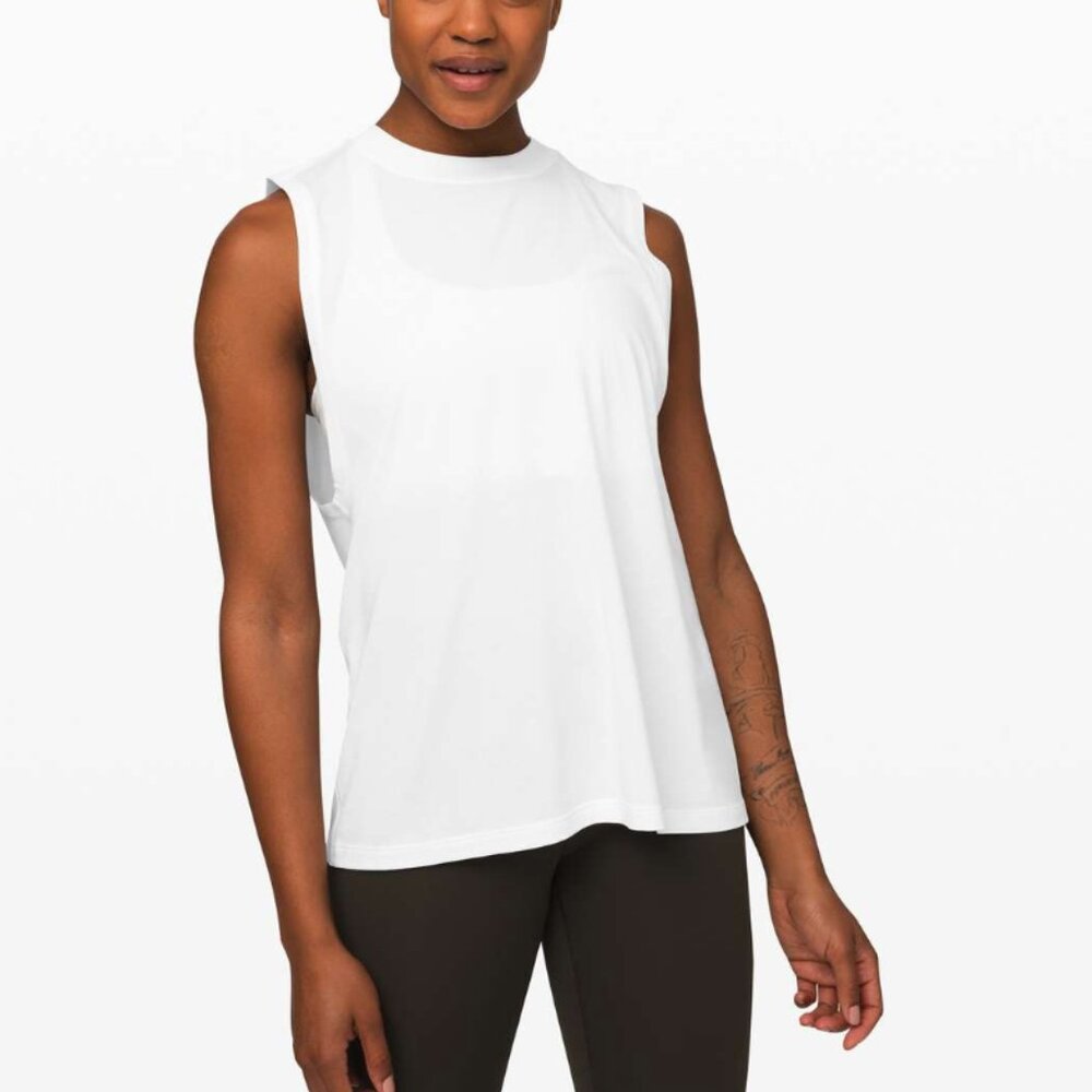 Lululemon All Yours Boyfriend Tank - White